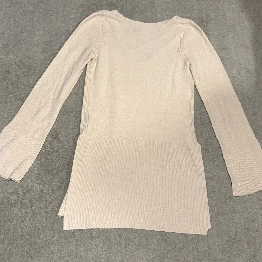 Free People Boho Chic long-sleeve top crisscross neckline and bell sleeves S